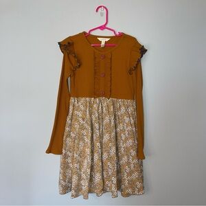 Matilda Jane Mustard and Cream Floral Dress 8